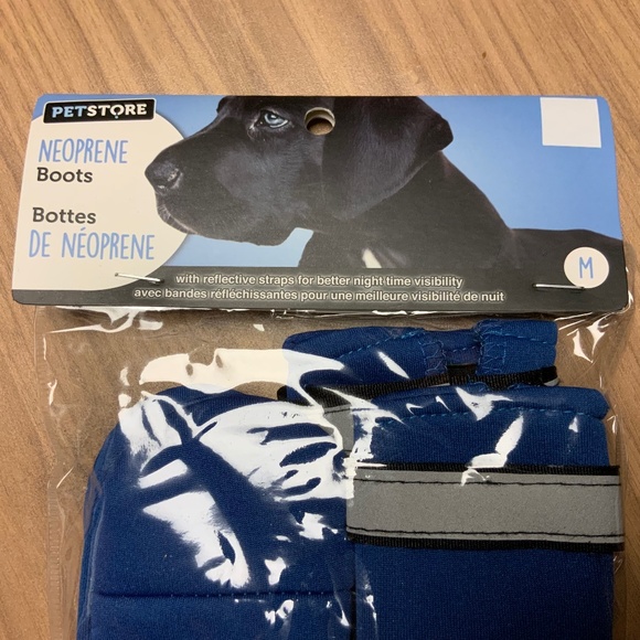 Petstore Blue Neoprene Dog Boots (Med) - Picture 2 of 3